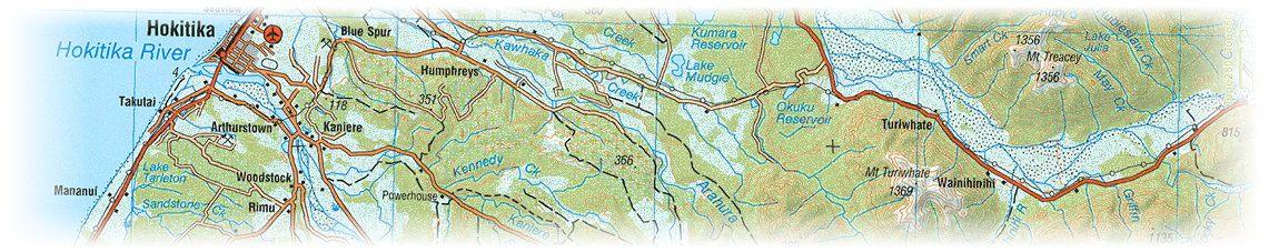 Hokitika Mountain Biking Trail Maps.